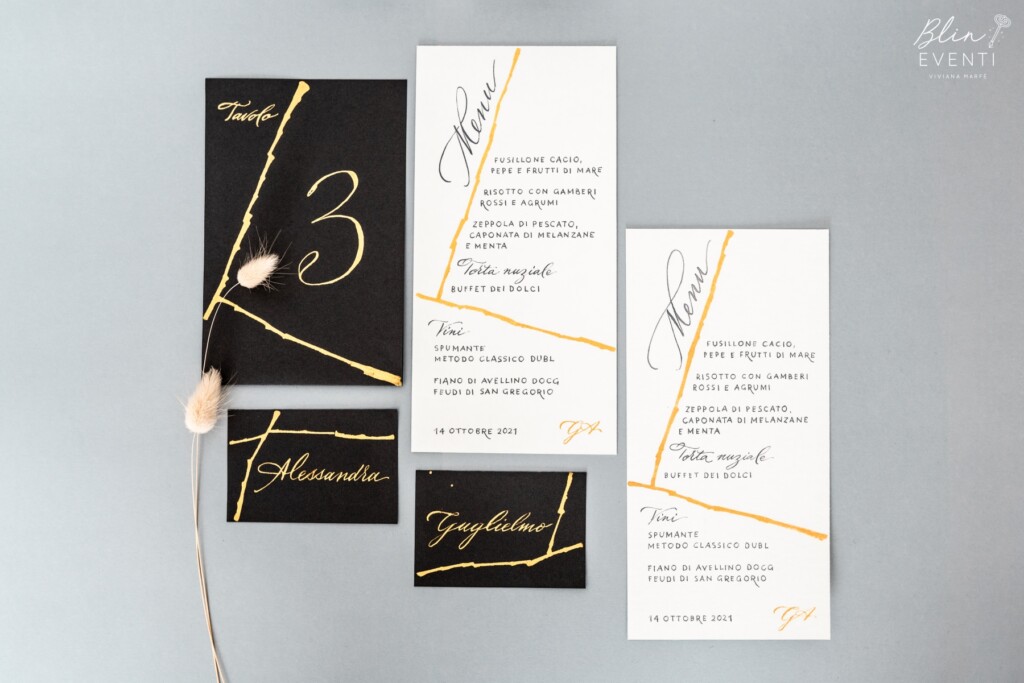 kintsugi wedding stationery