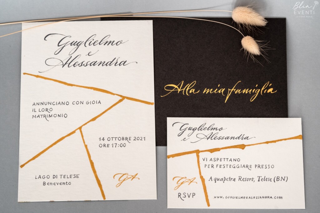 kintsugi wedding stationery