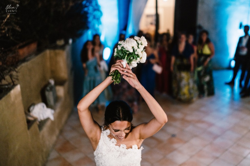 lancio del bouquet