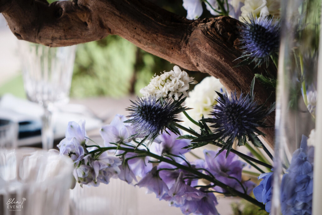 centrotavola di legno matrimonio