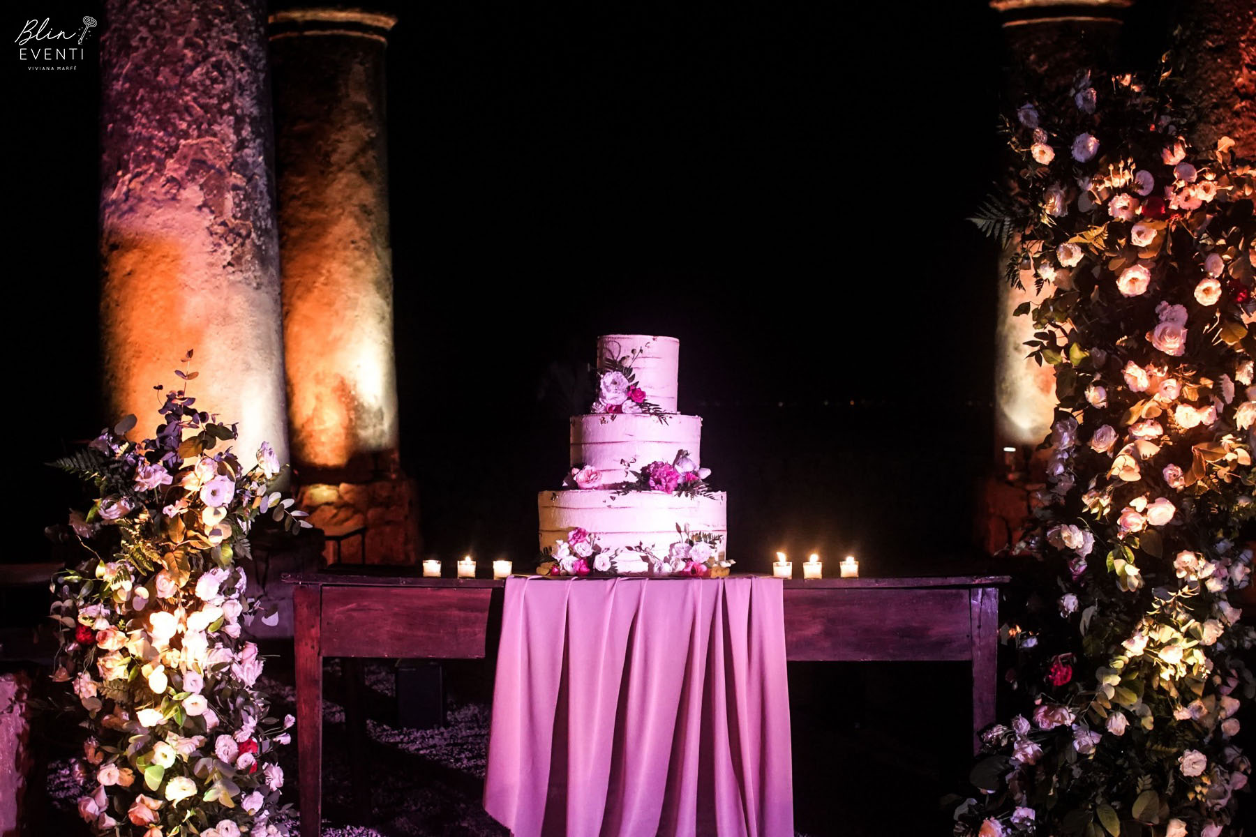 wedding cake fiori freschi