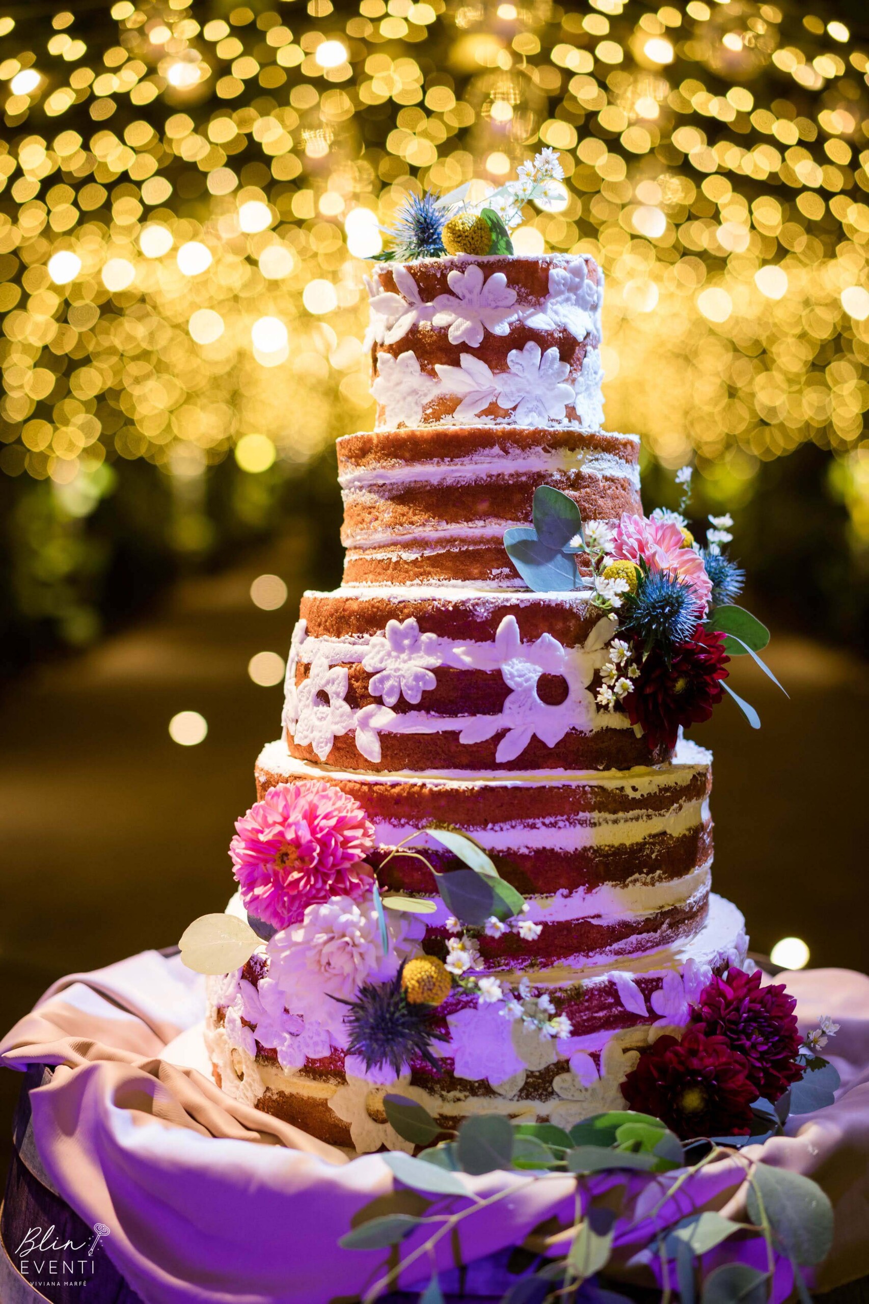 rustic wedding cake